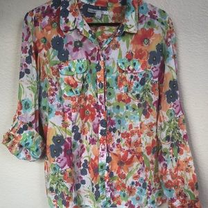 Floral Button-Down